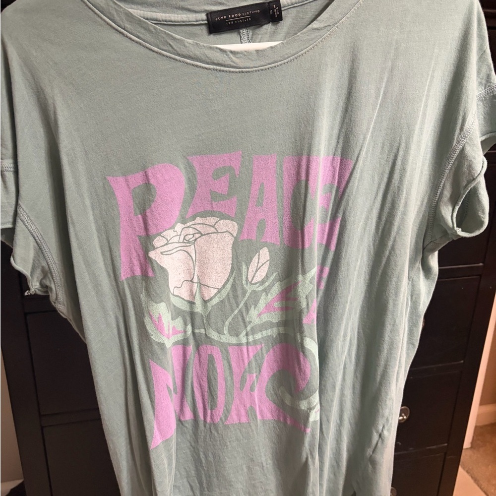Junk Food Clothing Sage Green Crewneck Tee